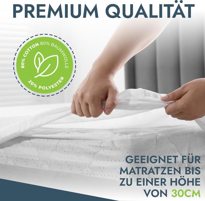 Image du produit Mara Vital Protège-matelas Protège-matelas imperméable, respirant et lavable (140 x 200 cm)