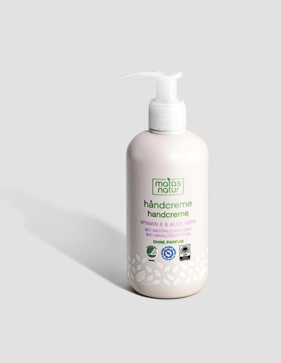 Actual product image Matas Natural Hand Cream with Organic Aloe Vera and Vitamin E (240 ml)