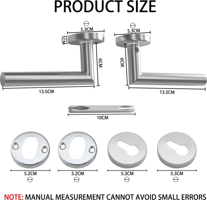 Actual product image Intirilife Door handle set with screws (Door handle)