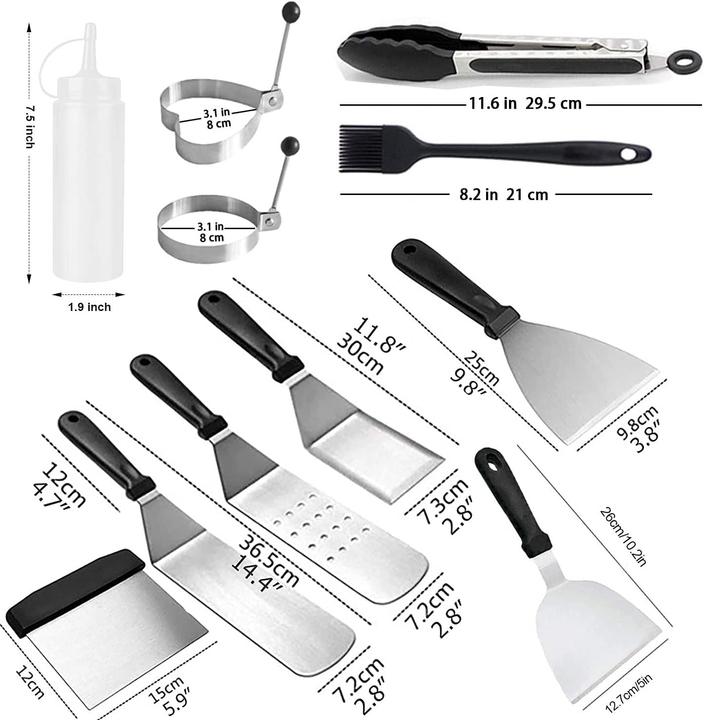 Immagine prodotto Amzmukaup Set di spatole per grigliare