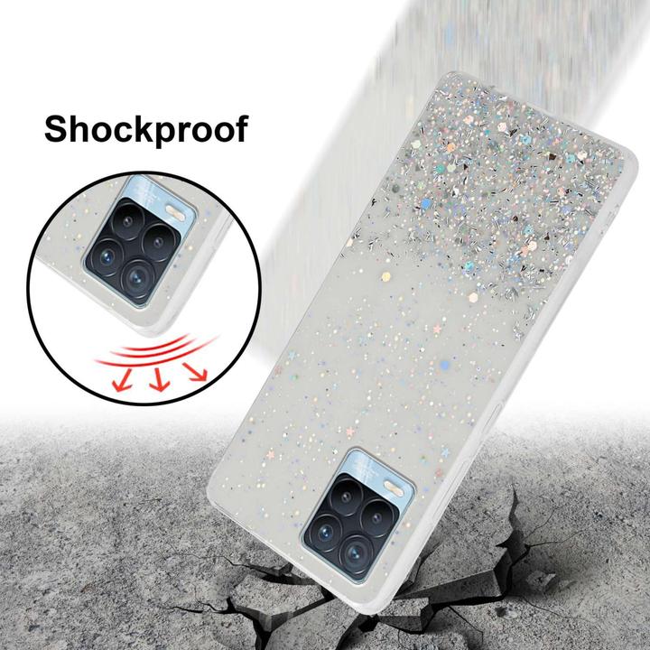 Produktbild Cadorabo TPU Hülle für Realme 8 4G / 8 PRO mit Glitzer (realme 8)