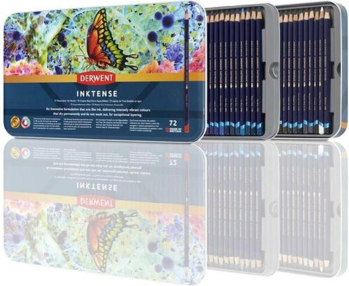 Actual product image Derwent Inktense permanent watercolour pencils (Multicoloured, 72 x)