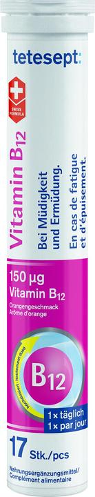 Produktbild Tetesept Vitamin B12 17 Brausetabletten (1 Stück, Brausetablette, 134 g)