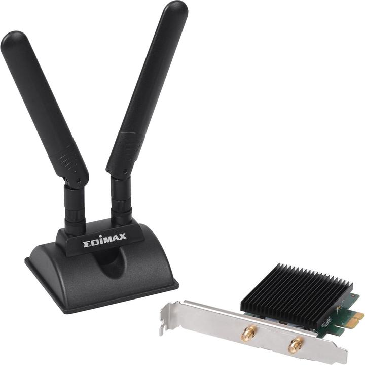 Actual product image edimax WLAN-AX PCIe Adapter EW-7833AXP, WiFi-6 & BT5 (PCI-E x1)
