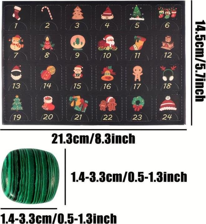 Produktbild Activity Board Weihnachten Adventskalender Mysterious Crystal Gem 24 Tage Weihnachten Countdown Kalender Geschenk