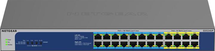 Produktbild Netgear 24-Port-Gigabit-Ethernet-Hochleistungs-POE + nicht verwalteter Switch mit POE ++ - Ports (24 Ports)