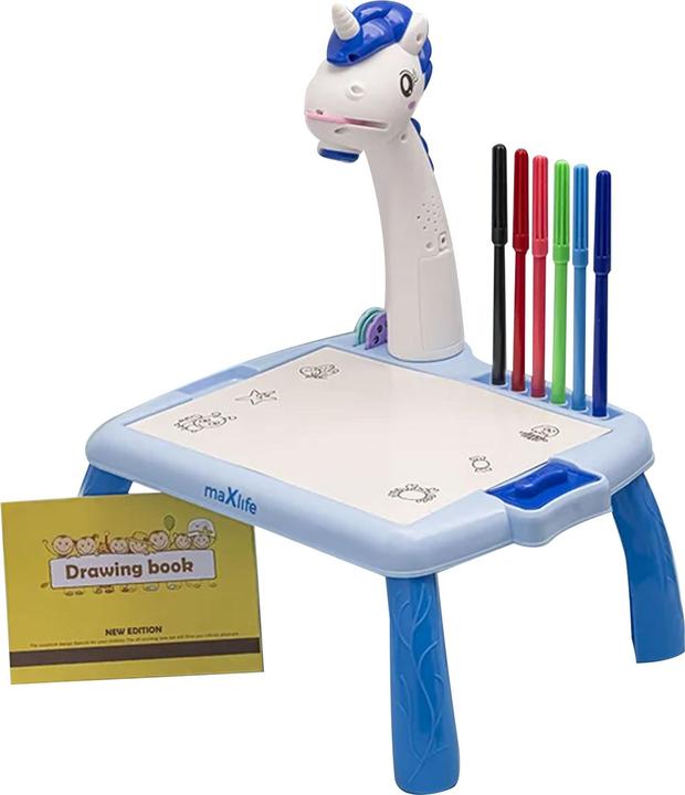 Actual product image Maxlife projector with drawing table MXDP-200 blue