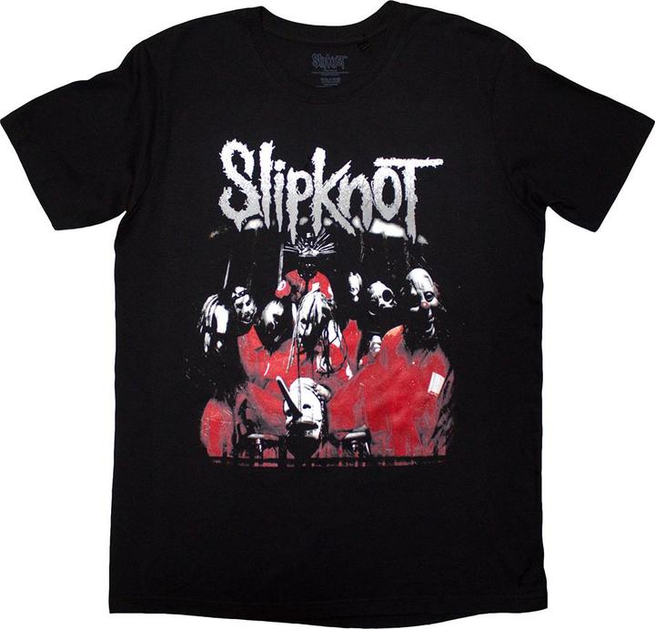 Actual product image Slipknot Unisex Adult Stretched Barcode Back Print T-Shirt (S)