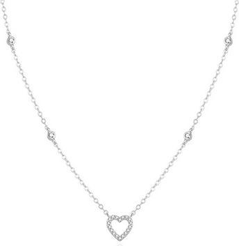 Produktbild Beneto Gentle silver necklace with heart AGS1040 / 47