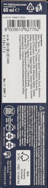 Valori nutrizionali e ingredienti Wella Koleston Rich Naturals (9/16 biondo chiaro cenere-viola)
