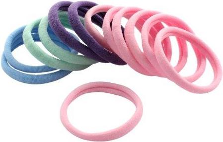 Trisa Strickgummi nahtlos mini farbig 12 Stk. (Haargummi)