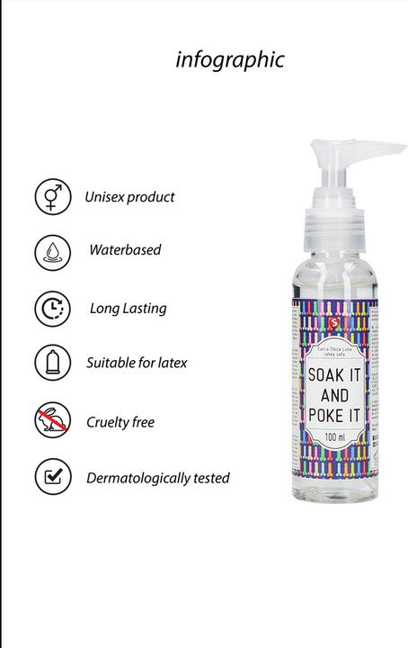 Produktbild Shots Extra Thick Lube - Soak It And Poke It - 100 ml (100 ml)