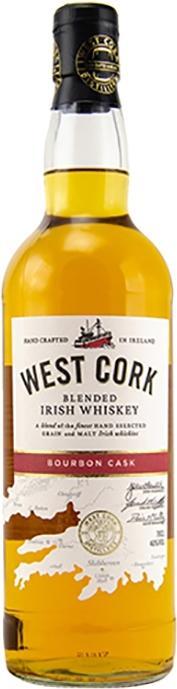 Produktbild West Cork Blended Irish Whiskey Bourbon Cask 40% Vol. 0,7l in Geschenkbox (Irish Whiskey)
