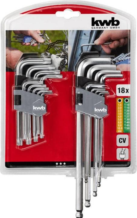 Image du produit kwb Jeu de clés hexagonales 8 pièces