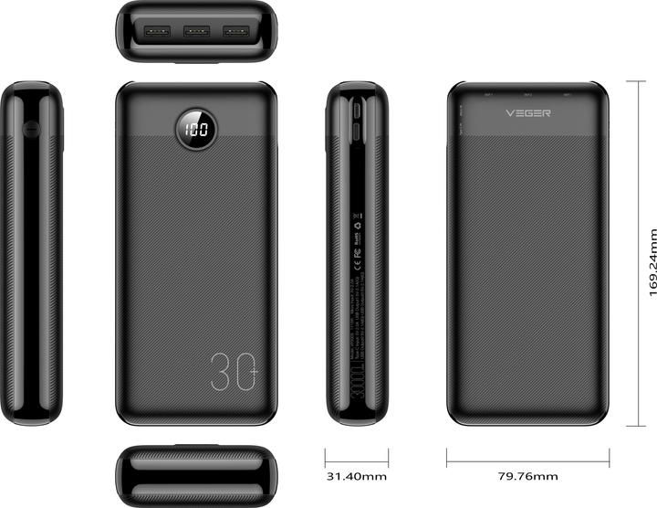 Produktbild Veger L30 (30000 mAh, 20 W, 111 Wh)