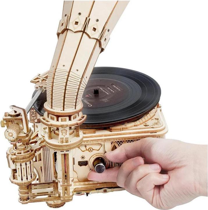 Actual product image Rokr Classical Gramophone (elektrisches Modell) (424 pieces)