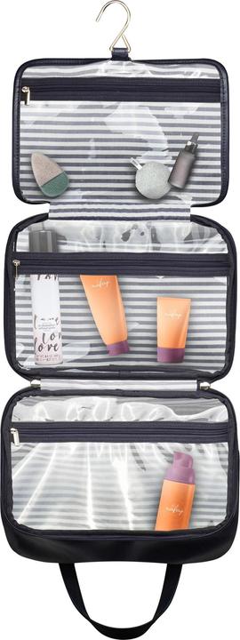Actual product image Cimi Gillian Jones - Organizer Cosmetic bag w. hangup function - Dark blue/white stripes
