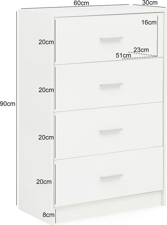 Produktbild FineBuy Sideboard (30 x 60 x 90 cm)