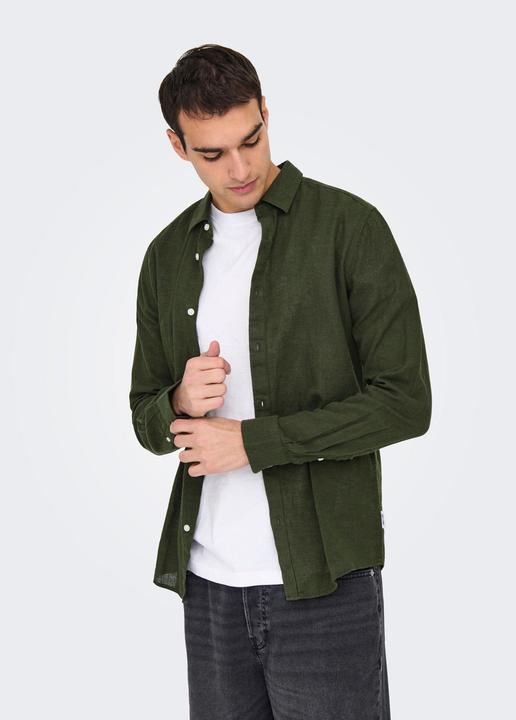 Produktbild Only & Sons Onscaiden Life Ls Solid Linen Shirt Noos (M)