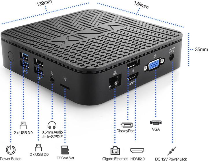Produktbild Minix Neo G41V-4 Max (Intel Celeron N4100, 128 GB, 128 GB, UHD Graphics 600)