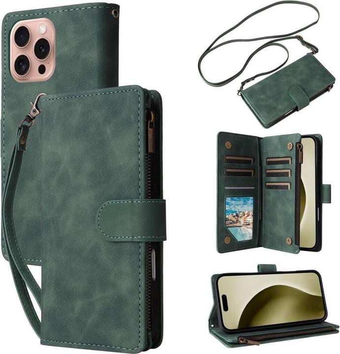 Actual product image Cover-Discount iPhone 16 Pro - Wallet case with lanyard (Apple iPhone 16 Pro)