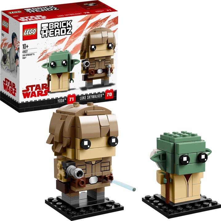 Produktbild LEGO Luke Skywalker und Yoda (41627, LEGO Brickheadz)