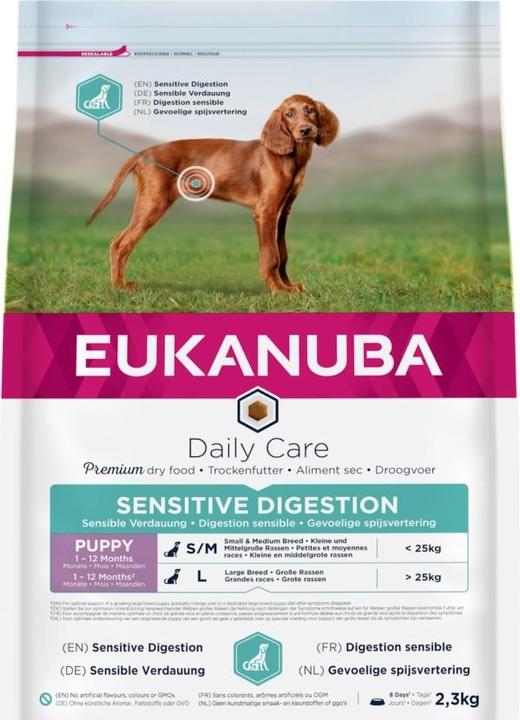 Actual product image Eukanuba Euk DailyCare Puppy Sensitive Digestion 2,3 kg (2300 g)