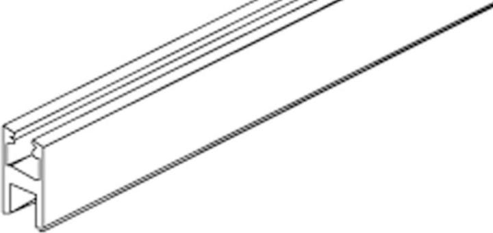 Produktbild HAWA Glasfixierungs-/ Glasrahmenprofil