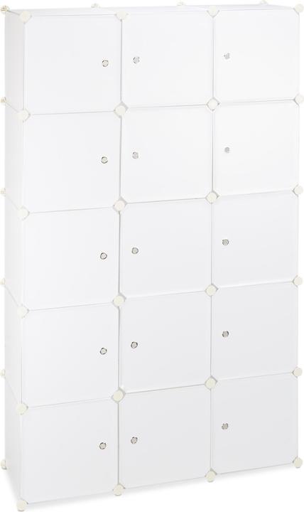 Image du produit Relaxdays Garde-robe système modulable 11 cubes (110 x 37 x 181 cm)