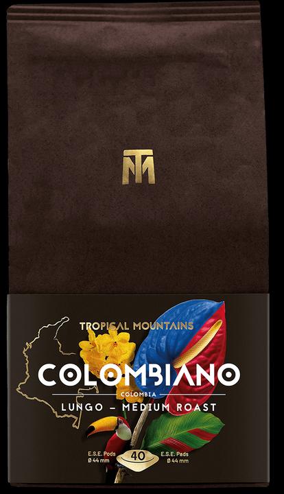 Image du produit Tropical Mountains COLOMBIANO Lungo Bio Commerce équitable (40 x Port.)