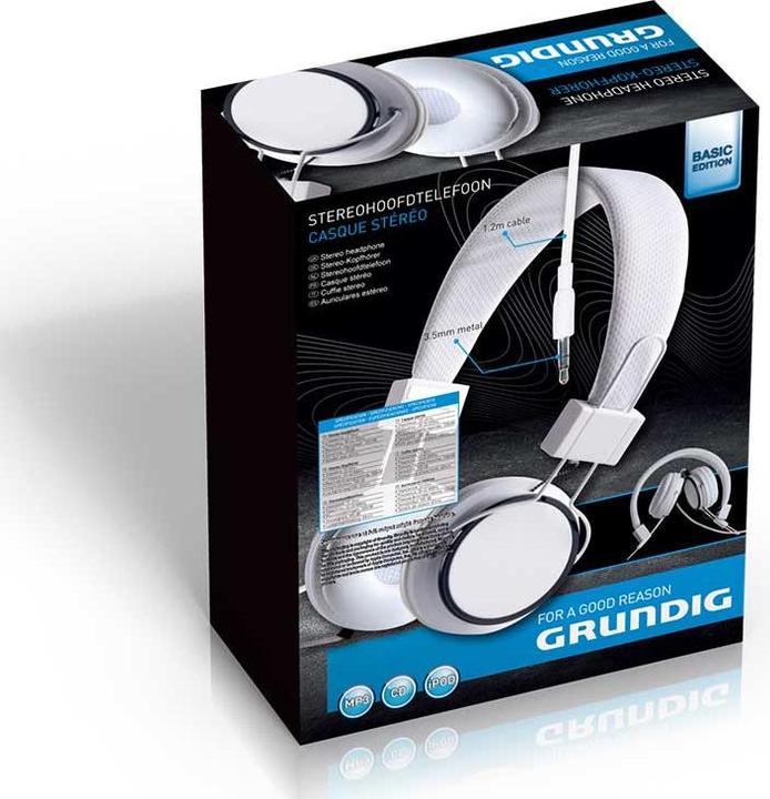 Actual product image Grundig - Neon on-ear headphones (white)