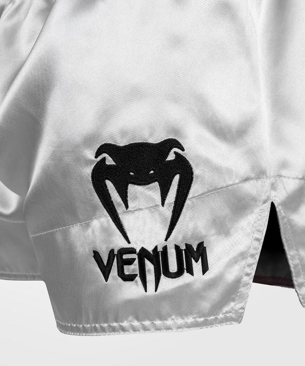 Actual product image Venum Classic Muay Thai Shorts - Silver/Black (L)
