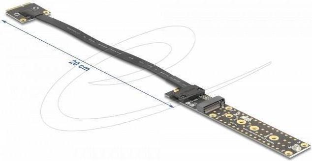 Produktbild Delock Adapter Mini PCIe Stecker zu M.2 Key M Buchse mit Kab