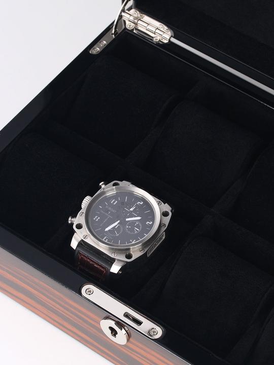 Actual product image Rothenschild Watch box RS-2264-8-E for 8 watches ebony