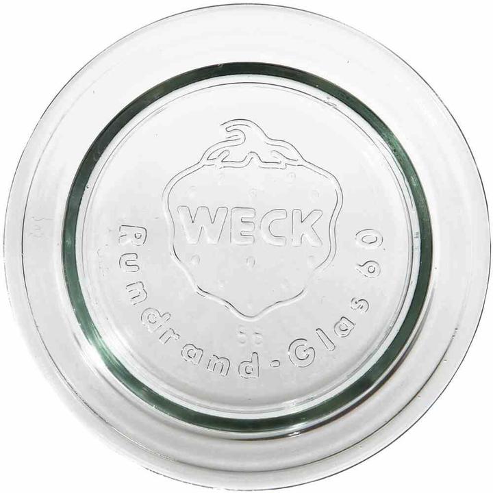 Weck Coperchio in vetro con bordo rotondo per conserve, Ø 60 mm, 1 pezzo (1 pz., 0.00 l)