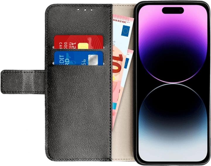 Actual product image Just in Case Pu-Leather Book Cover Black Apple iPhone 14 Pro (Apple iPhone 14 Pro)