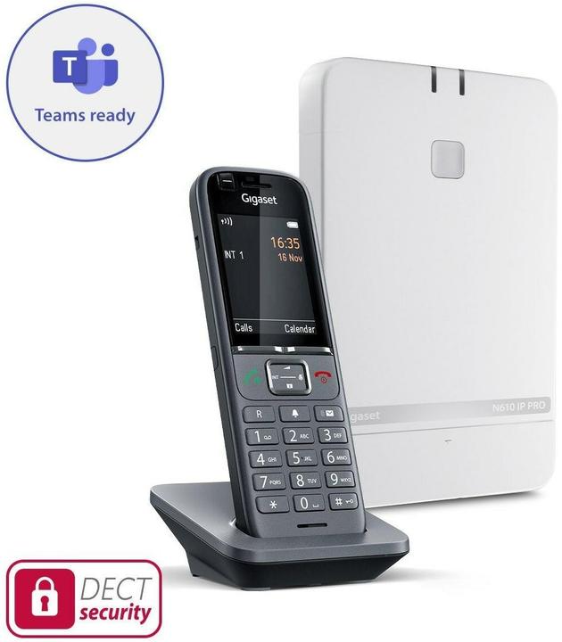 Actual product image Gigaset PRO N610 IP DECT base station & S700H Pro handset