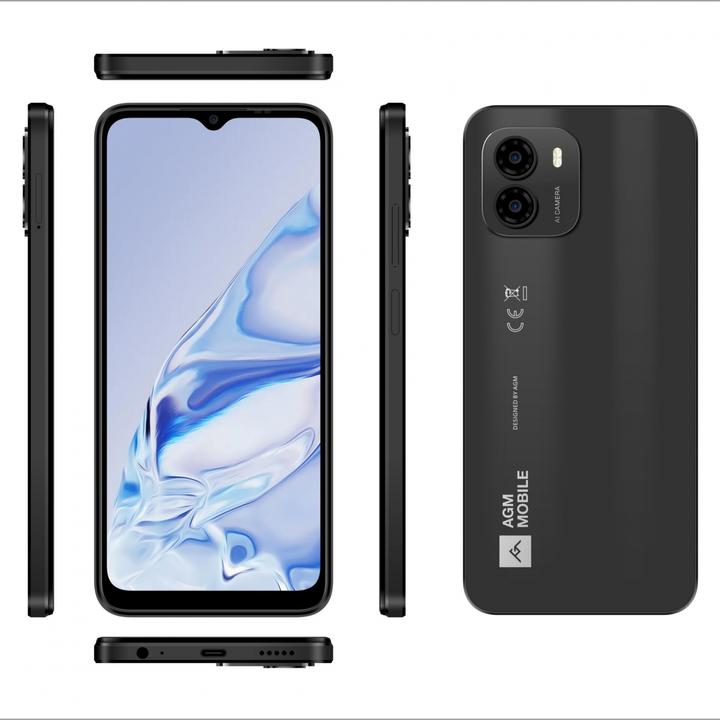 Immagine prodotto AGM NOTE N1 8/128GB GRIGIO SCURO (128 GB, Nero, 6.50", Doppia SIM, 50 Mpx, 4G)