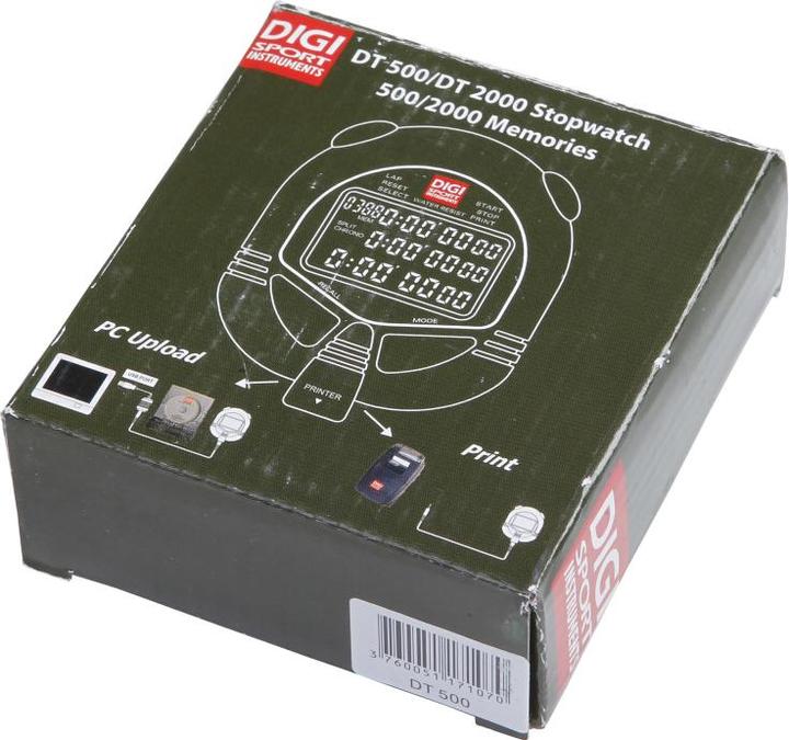 Immagine prodotto Digi Sport Cronometro DIGI PC-110/111, grigio, 7,1 cm, 500 posizioni di memoria, 6 cm