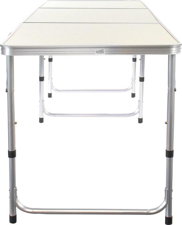 Actual product image Wiltec Toboli folding camping table 180x60x70cm height-adjustable folding table camping