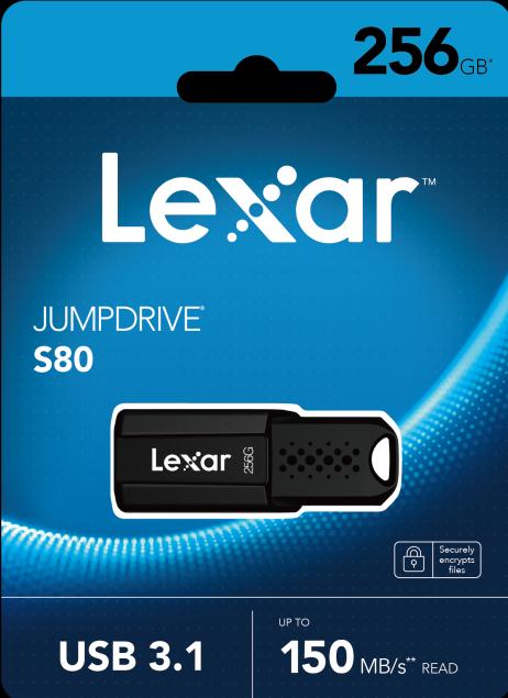 Immagine prodotto Lexar JumpDrive S80 (256 GB, USB-A, USB 3.1)