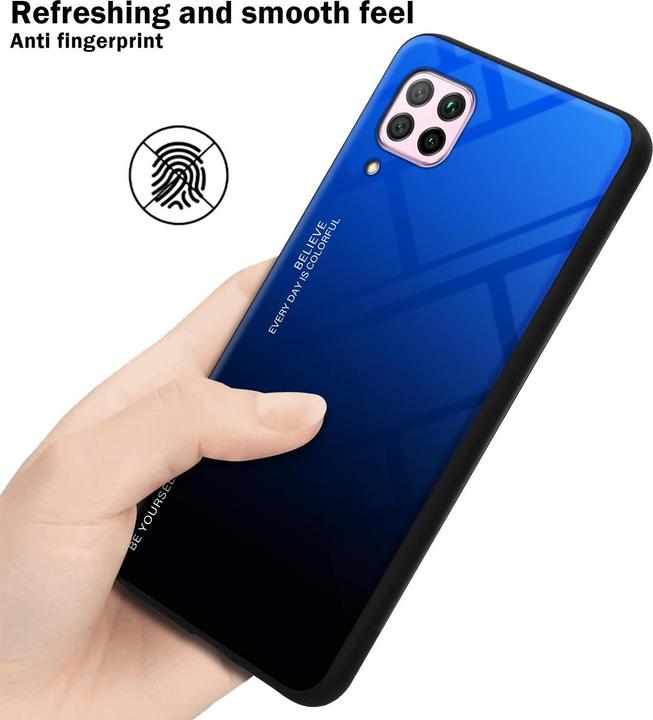Actual product image Cadorabo TPU 2 colors glass cover (Huawei Nova 7i, Huawei P40 Lite)