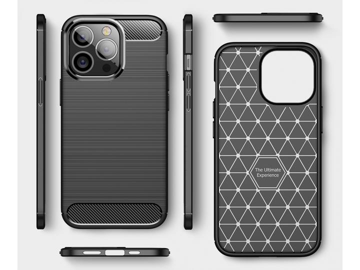 Immagine prodotto Screenguard Custodia Apple iPhone 13 Pro Max Carbon Brushed Soft TPU (Apple iPhone 13 Pro Max)