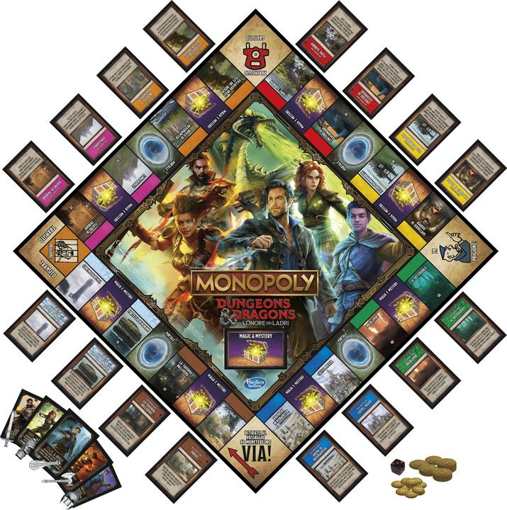 Actual product image Monopoly Dungeons & Dragons: Honour Among Thieves game inspired by the film, D&D board game f (Italian)