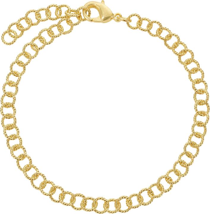 Actual product image Steinkult Gold-plated "Juna" bracelet (20 cm, 18-carat gold-plated brass)