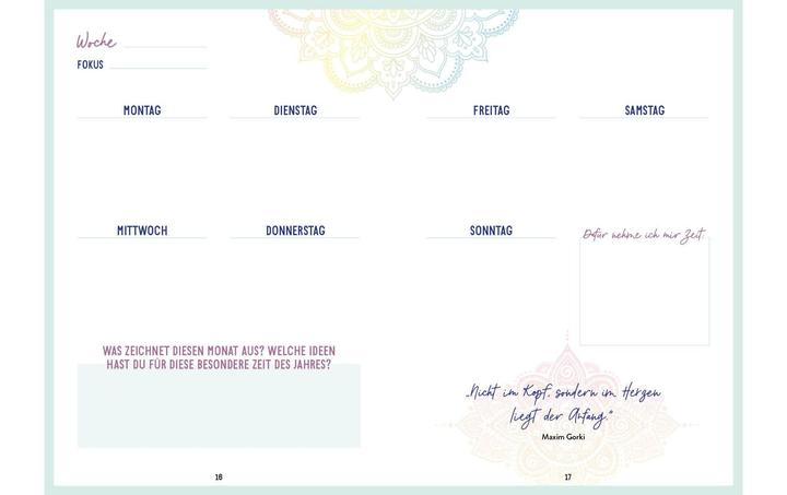 Actual product image Notebook Bullet Journal Mandala 21.6 x 15.3 cm (21.6 x 15.3 cm, Plain, Hardcover)