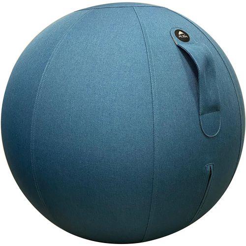 Produktbild Alba Sitzball "MHBALL", blau Bezug: Polyester, Sitzdurchmesser: 650 mm, mit Griff zum (65 cm)