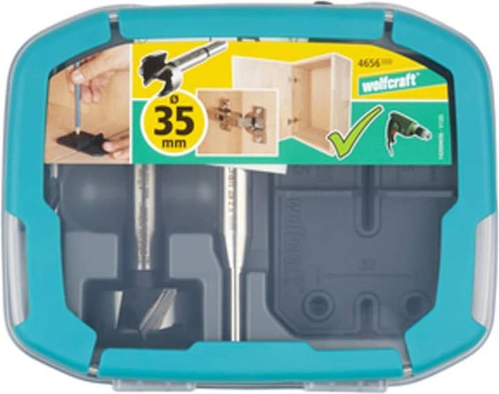 Image du produit wolfcraft wolfcraft 1 Scharnierloch-Set 35 mm (35 mm, 2,5 mm, 5 mm)