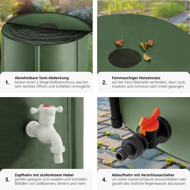 Actual product image tectake Rainwater Tank (380 l)