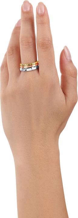 Actual product image S.Oliver Rings for ladies, stainless steel (58, 917/22 K Gold)
